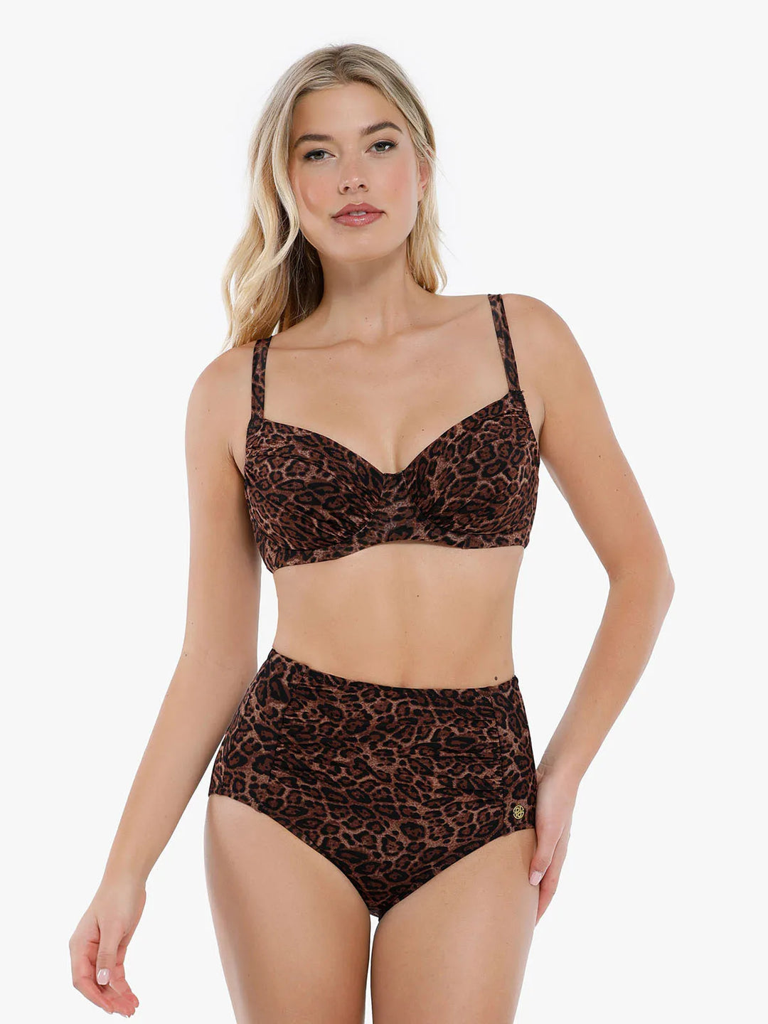 Set bikini Shapewear cu armătură și slip modelator.