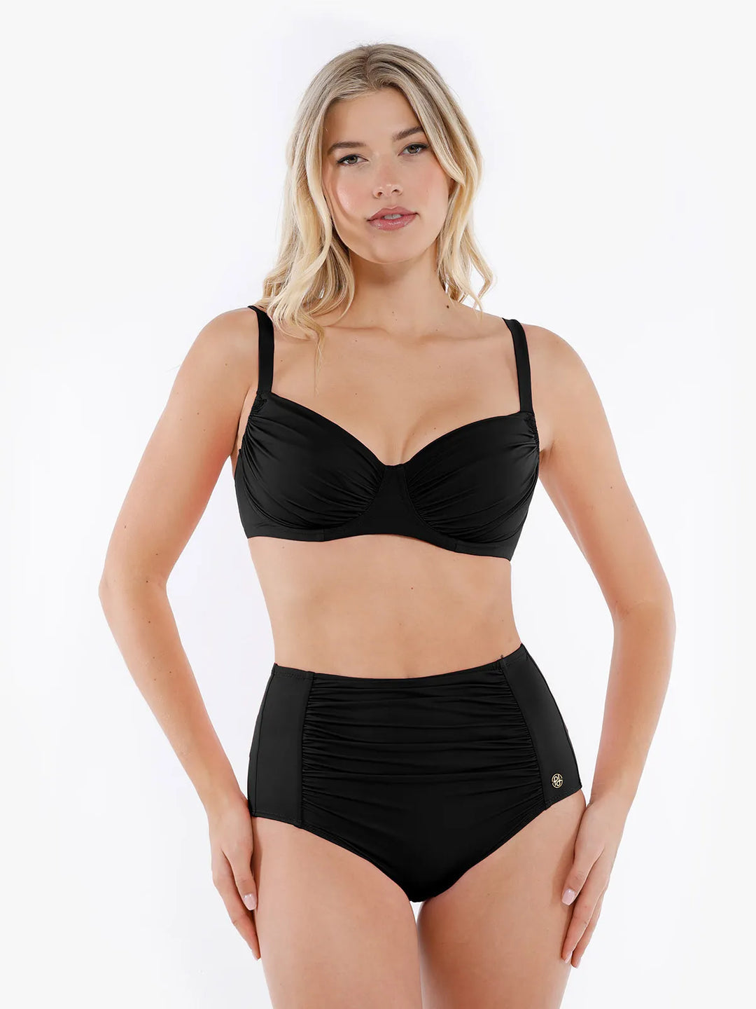 Set bikini Shapewear cu armătură și slip modelator.