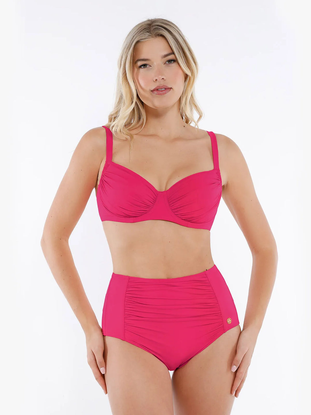 Set bikini Shapewear cu armătură și slip modelator.