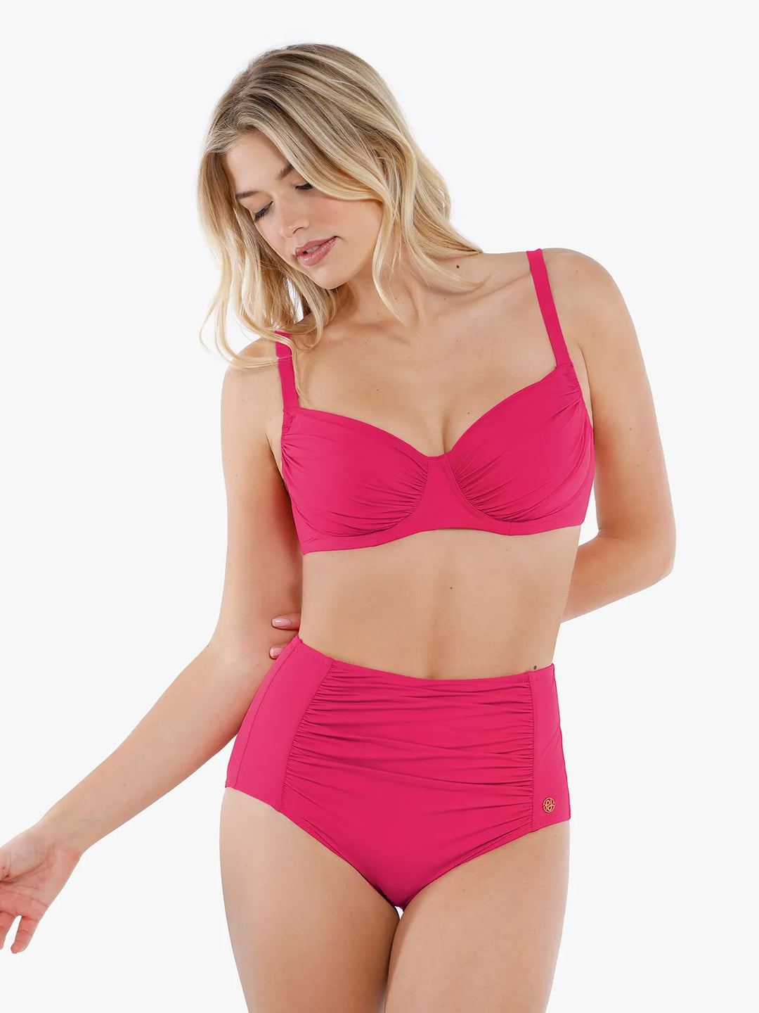 Set bikini Shapewear cu armătură și slip modelator.